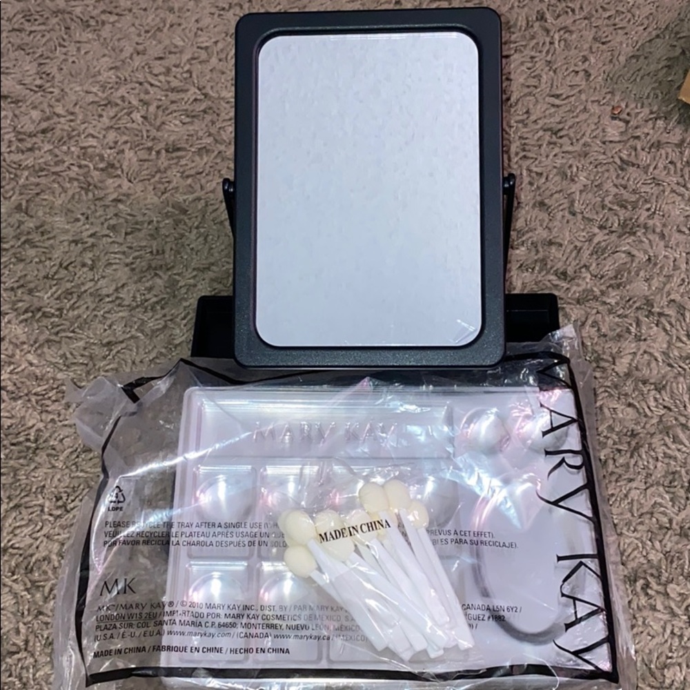 Mary Kay Mirror w/makeup tools and cosmetic trays
